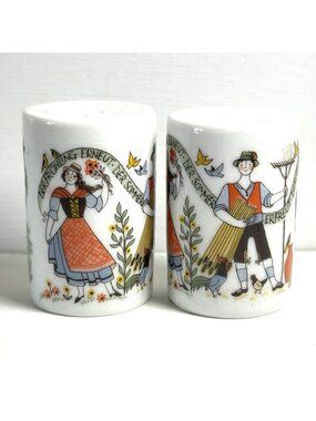 Salt and Pepper Shakers Collectible Vintage Ceramic Altenkunstadt German